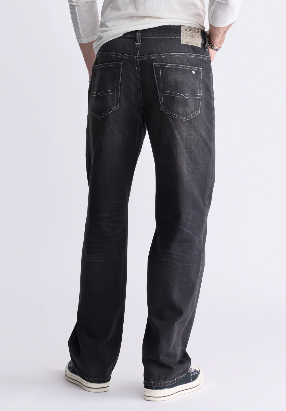 Matt Men's Loose Fit Jeans, Vintage Sanded - BM26007 - Image 4
