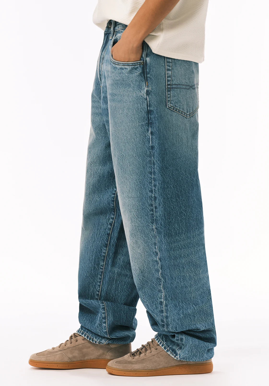 Mikey Men's Baggy Fit Jeans, Vintage Sanded - BM26120 - Image 3