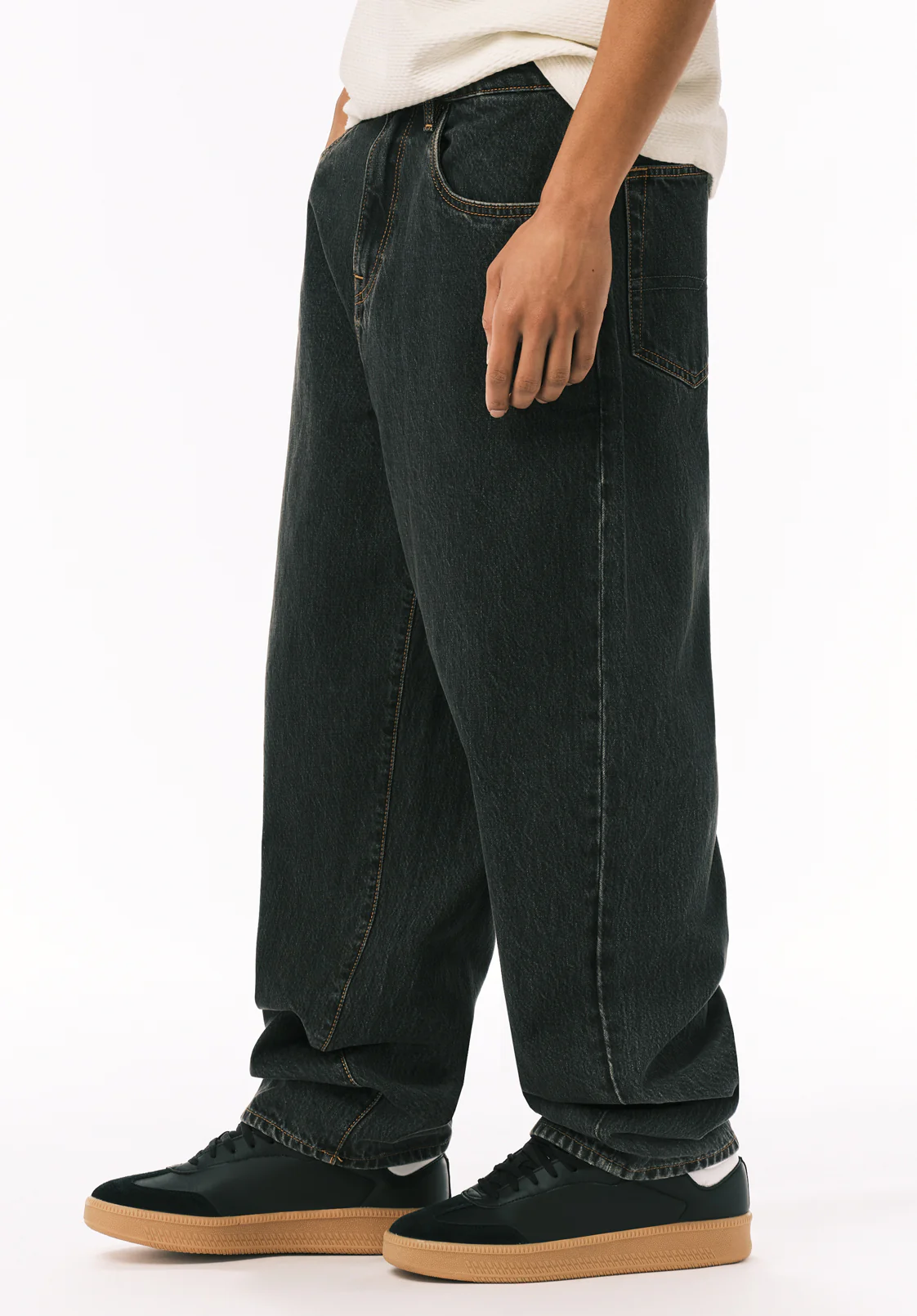 Mikey Men's Baggy Fit Jeans, Dark Rinse - BM26121 - Image 3