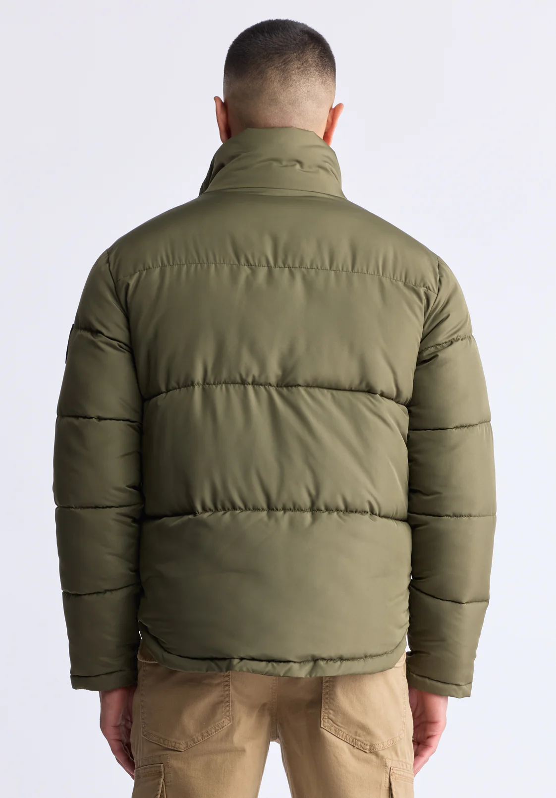 Nate Men's Zip-Up Puffer Jacket, Sphagnum - OBMFE001 - Image 5