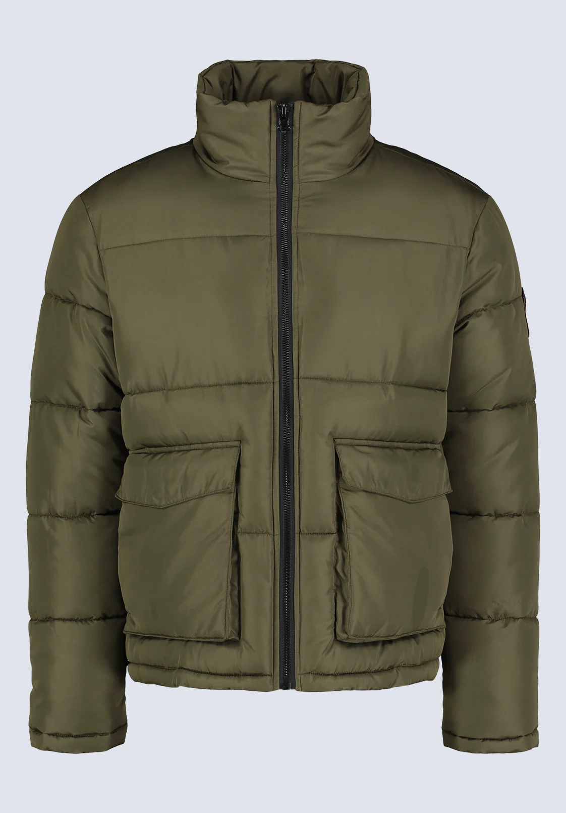 Nate Men's Zip-Up Puffer Jacket, Sphagnum - OBMFE001 - Image 6