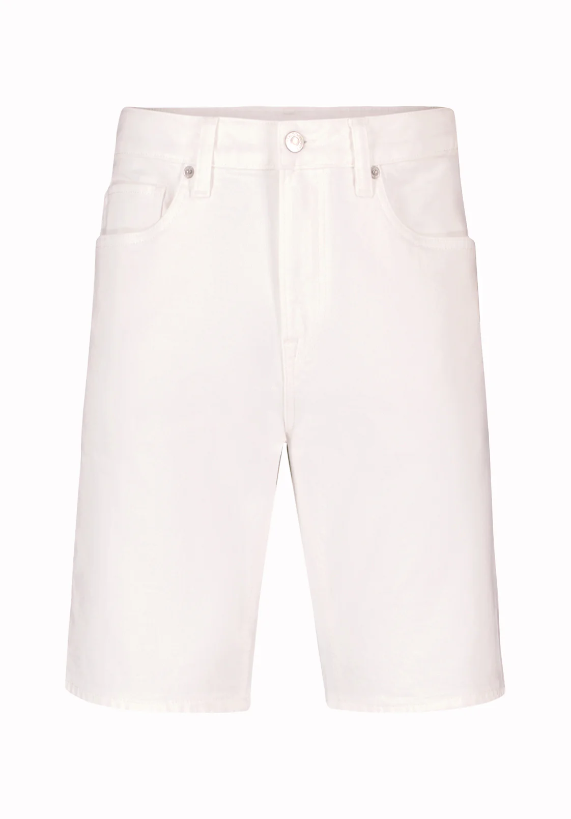 Parker Men's Slim Denim Shorts, Pure White - BM22775 - Image 5