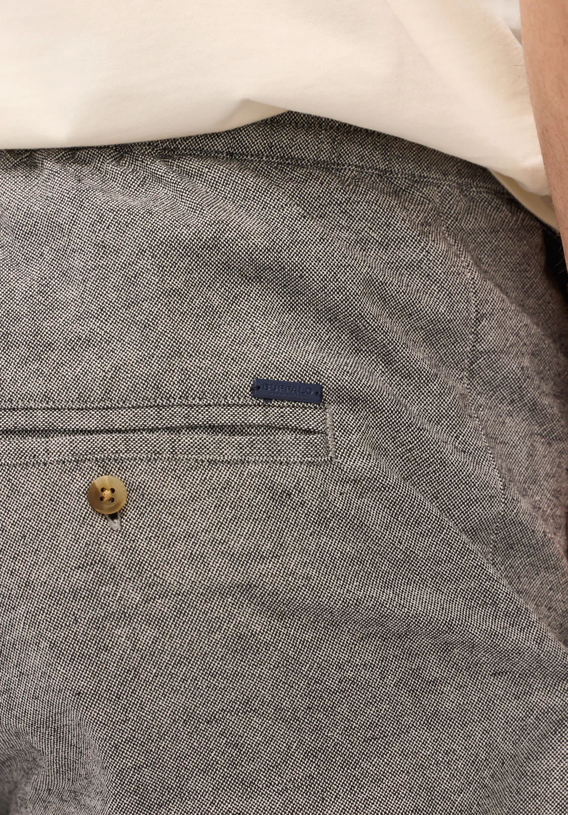 Pilsen Men's Linen Blend Straight Pants, Black - BM24724 - Image 5
