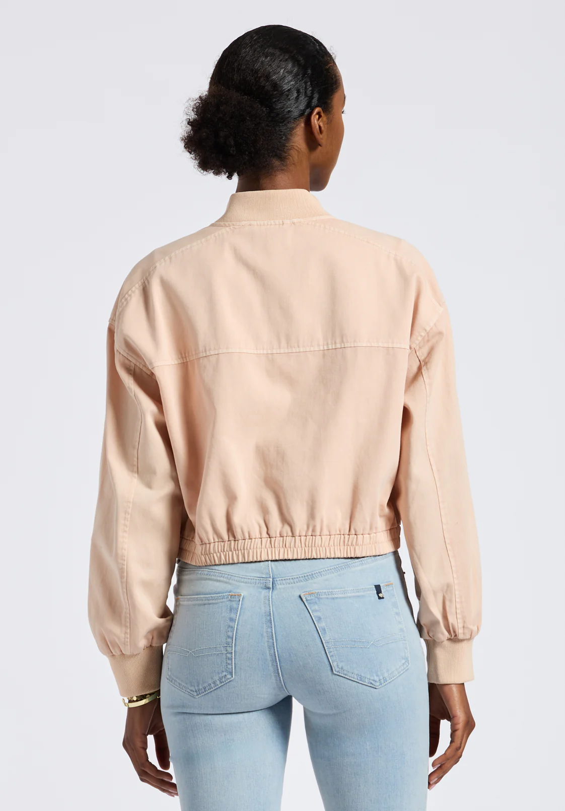 Pyper Women's Cropped Bomber Jacket, Cameo Rose - JK0044P - Image 4