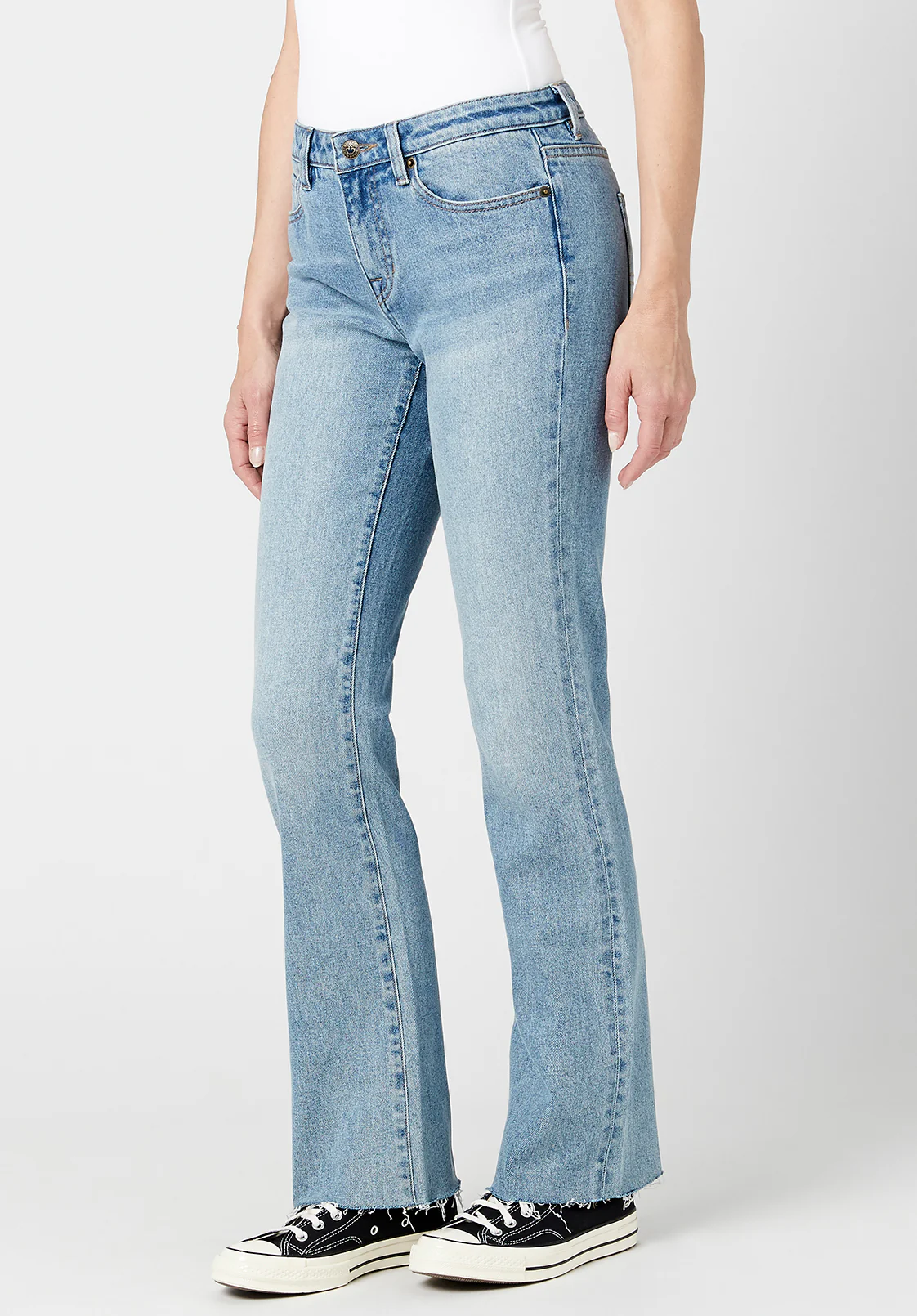 Queen Women's Mid Rise Bootcut Jeans, Vintage Sanded - BL15857 - Image 3
