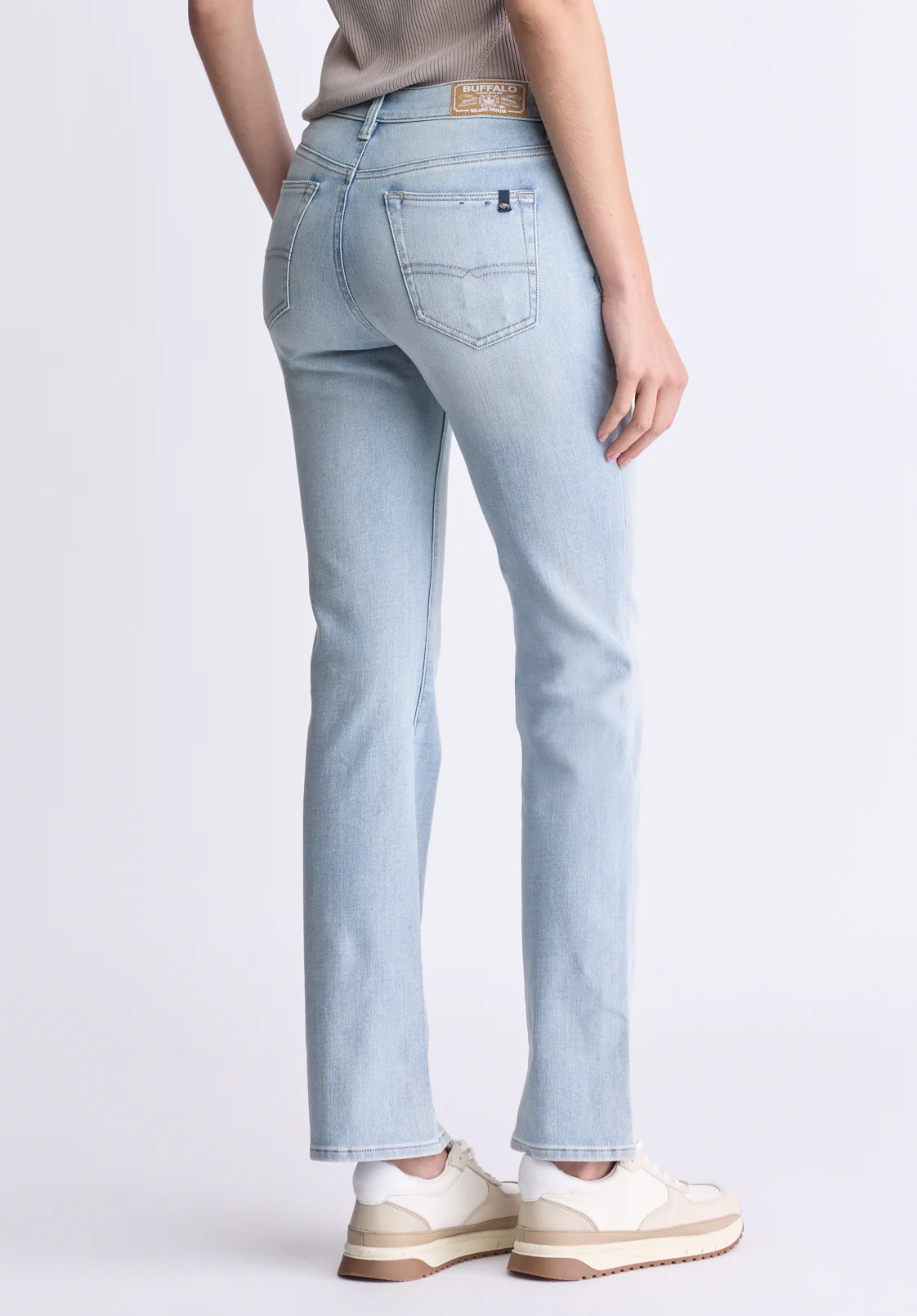 Queen Women's Mid Rise Bootcut Jeans, Vintage Blue - BL15985 - Image 3