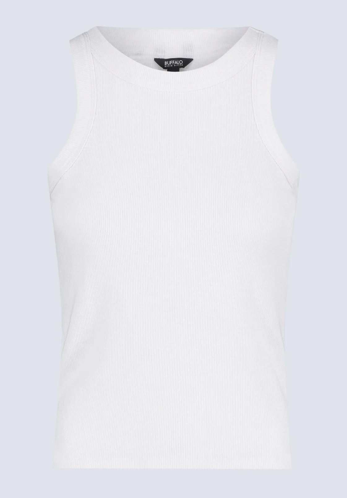 Regine Women's Ribbed Tank Top, Cloud Dancer - KT0119H - Image 5