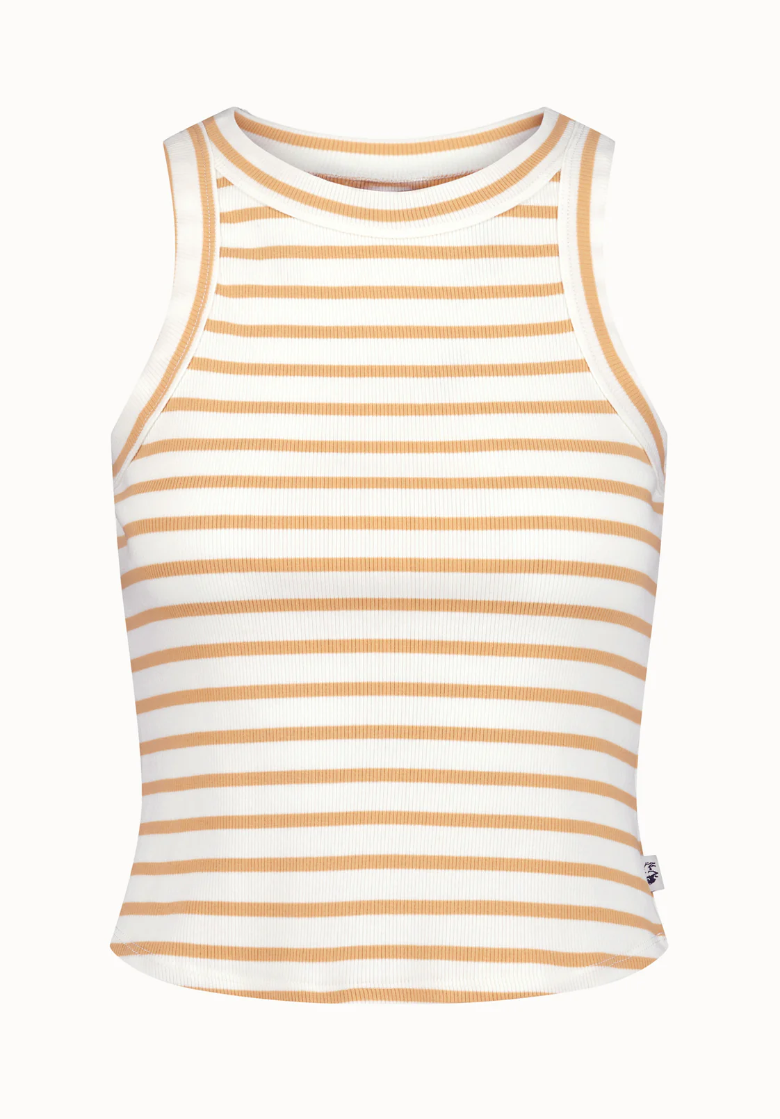 Regine Women's Ribbed Striped Tank Top, Doe - KT0175P - Image 5