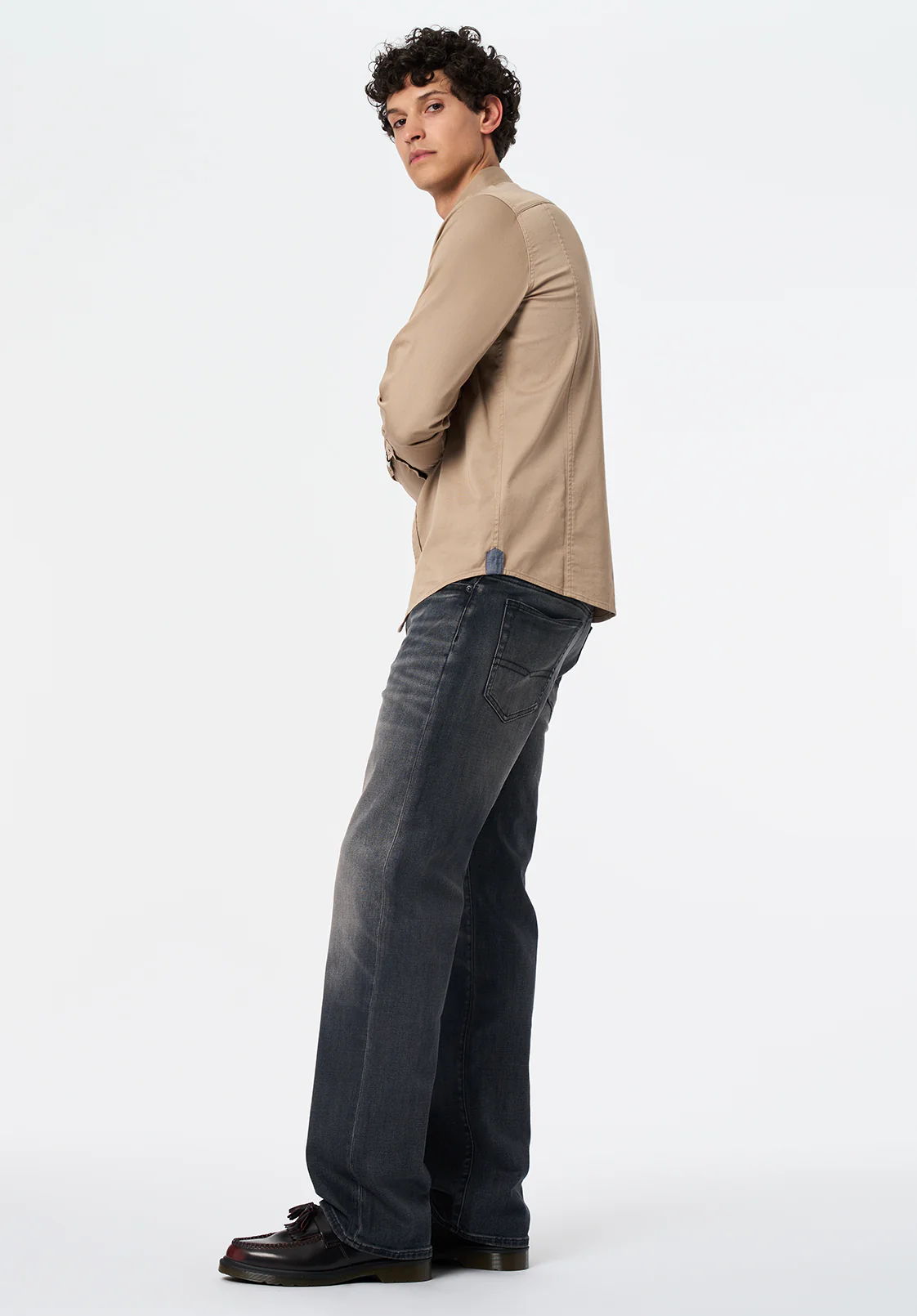 Sagrani Men's Long Sleeve Shirt, Dune - BM24688
