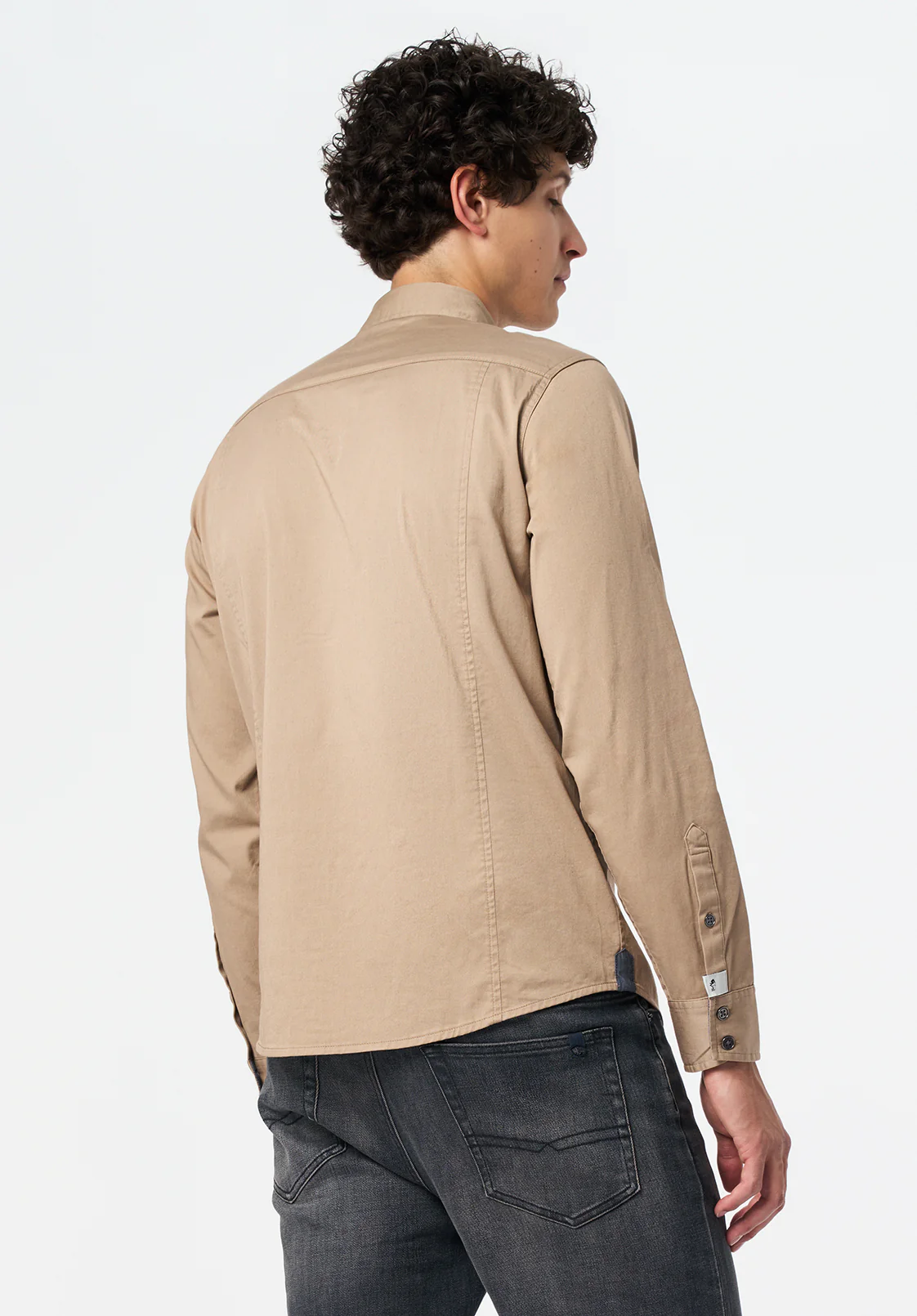 Sagrani Men's Long Sleeve Shirt, Dune - BM24688 - Image 3