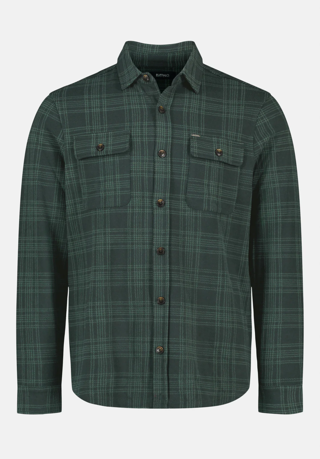 Samme Men's Long Sleeve Plaid Blanket Shirt, Fern - BM24691 - Image 5