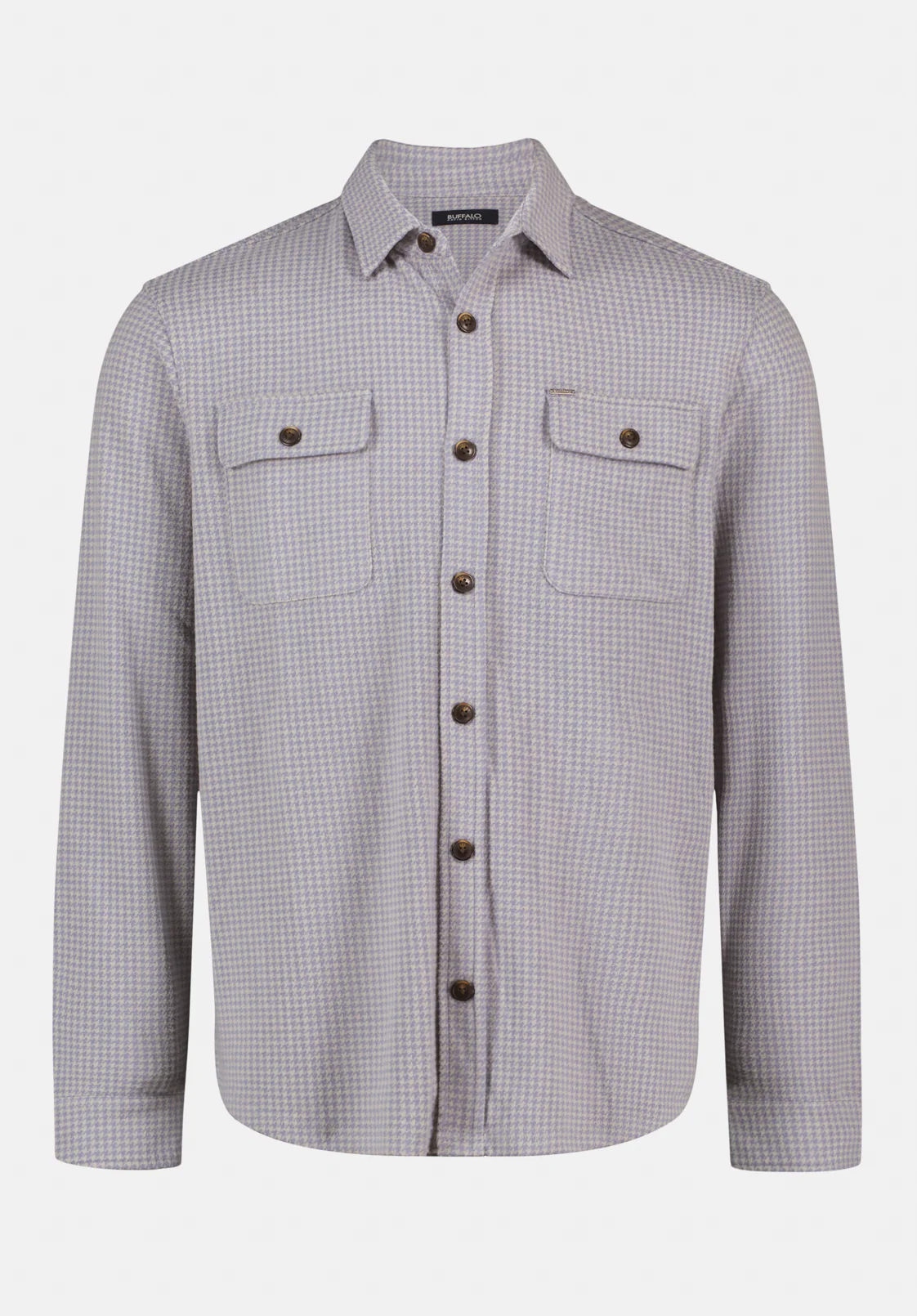 Samme Men's Long Sleeve Plaid Blanket Shirt, Charlie Grey - BM24694 - Image 5