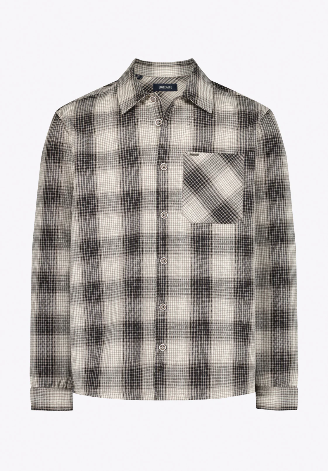 Samuel Men's Long Sleeve Plaid Shirt, Charcoal - BM24753 - Image 5