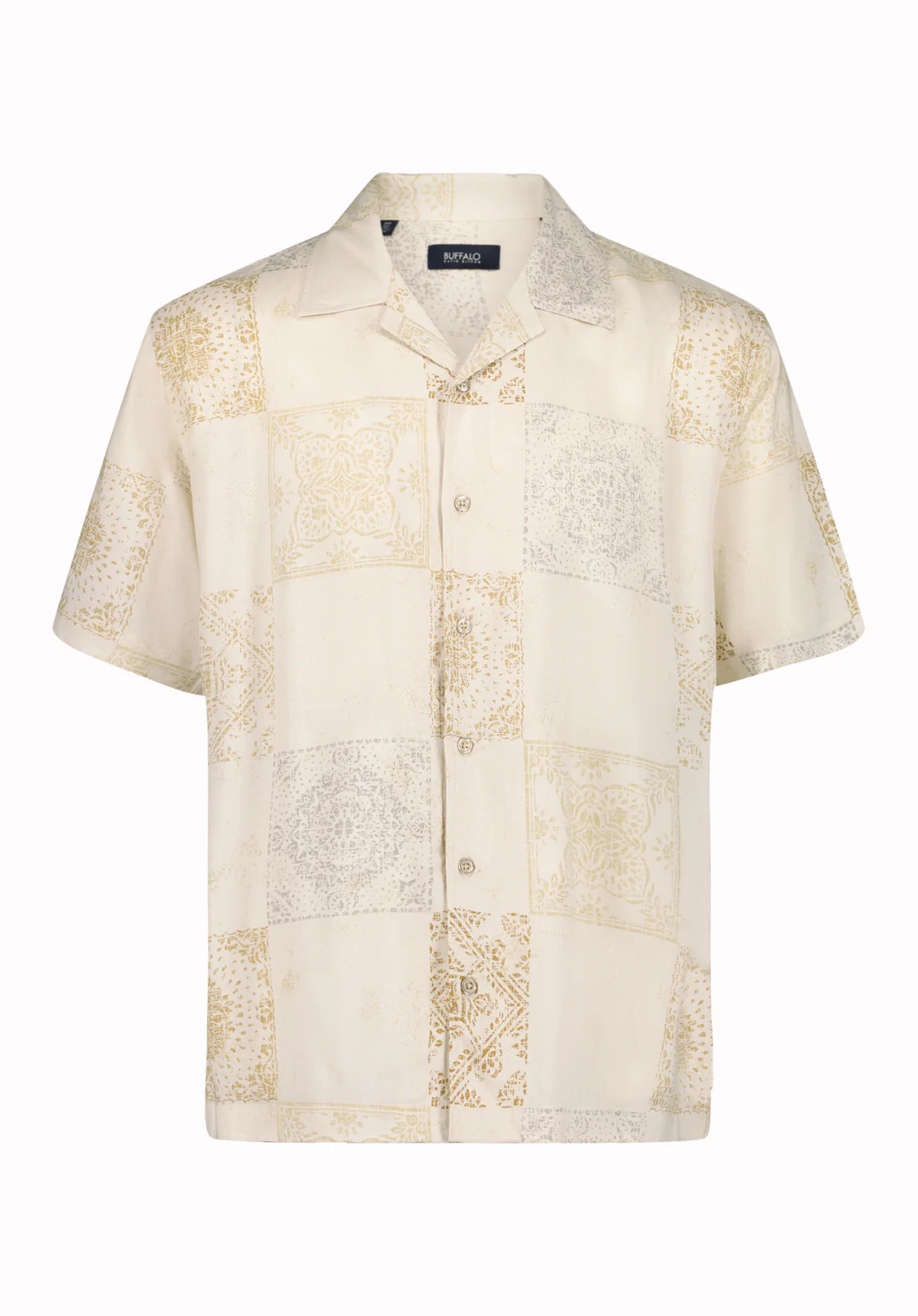 Sandro Men's Short Sleeve Printed Camp Shirt, Boulder - BM24790 - Image 5