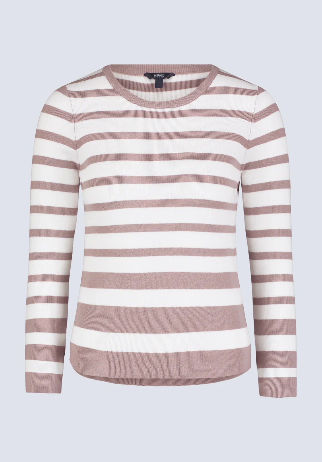 Scotlyn Women's Fitted Striped Sweater, Tan - SW0103H - Image 5