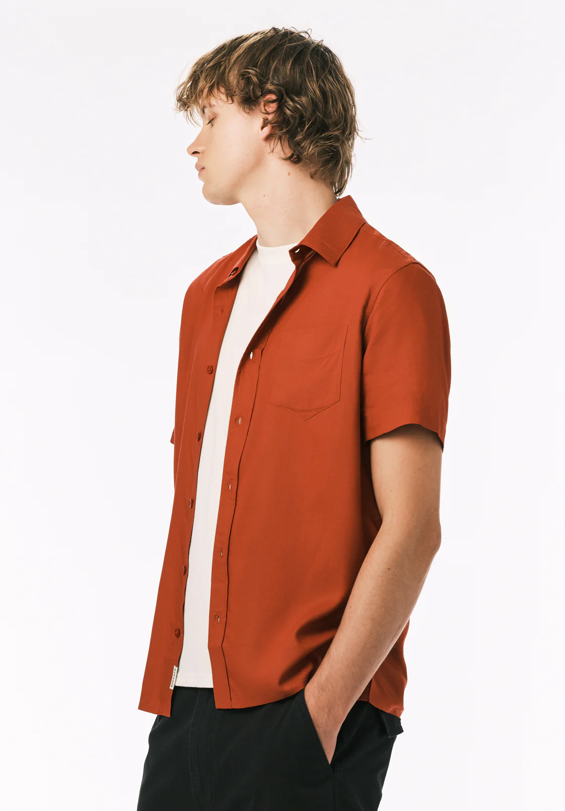 Sirilo Men's Short Sleeve Shirt, Baked Apple - BM24594 - Image 3