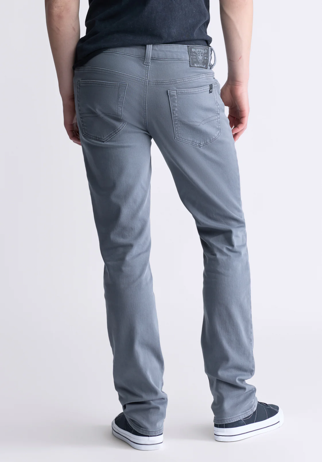 Six Men's Straight Freedom Flex Pants, Graphite - BM22939 - Image 3