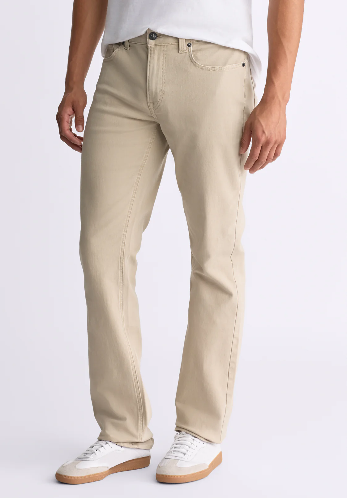 Six Men's Straight Freedom Flex Pants, Sand - BM22939 - Image 3