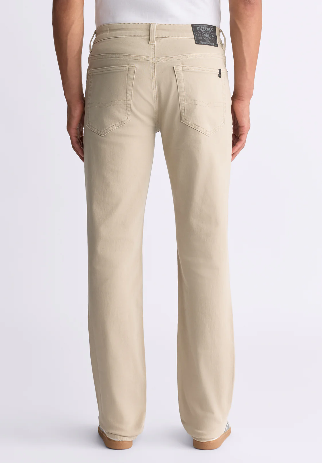 Six Men's Straight Freedom Flex Pants, Sand - BM22939 - Image 4
