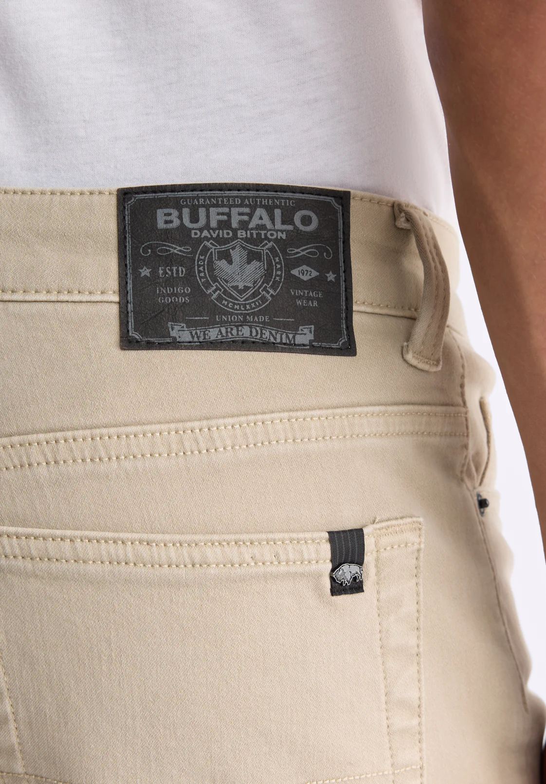 Six Men's Straight Freedom Flex Pants, Sand - BM22939 - Image 6