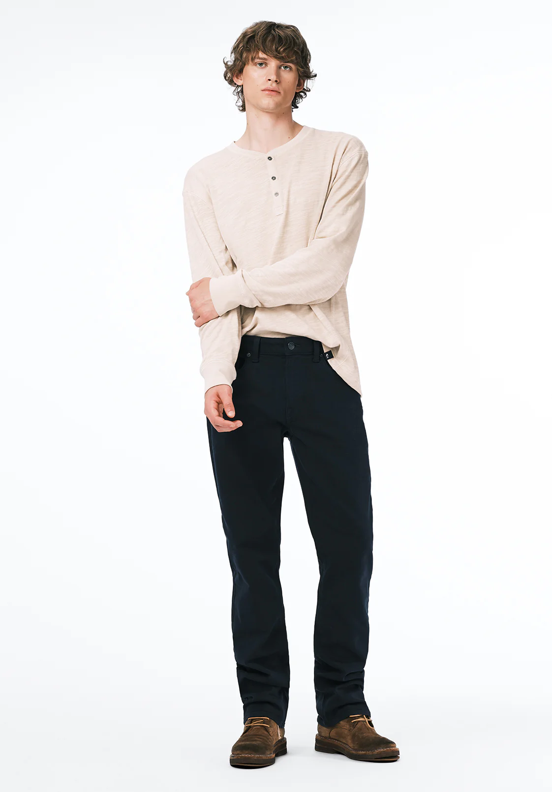 Six Men's Straight Freedom Flex Pants, Whale - BM22939