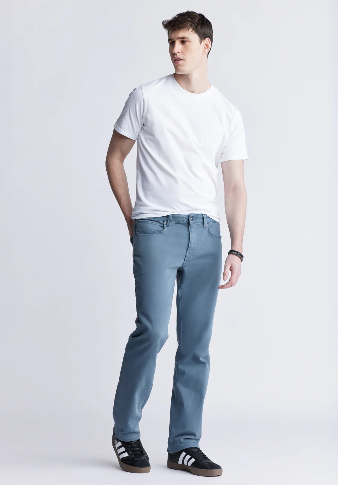 Six Men's Straight Freedom Flex Pants, Mirage - BM22939