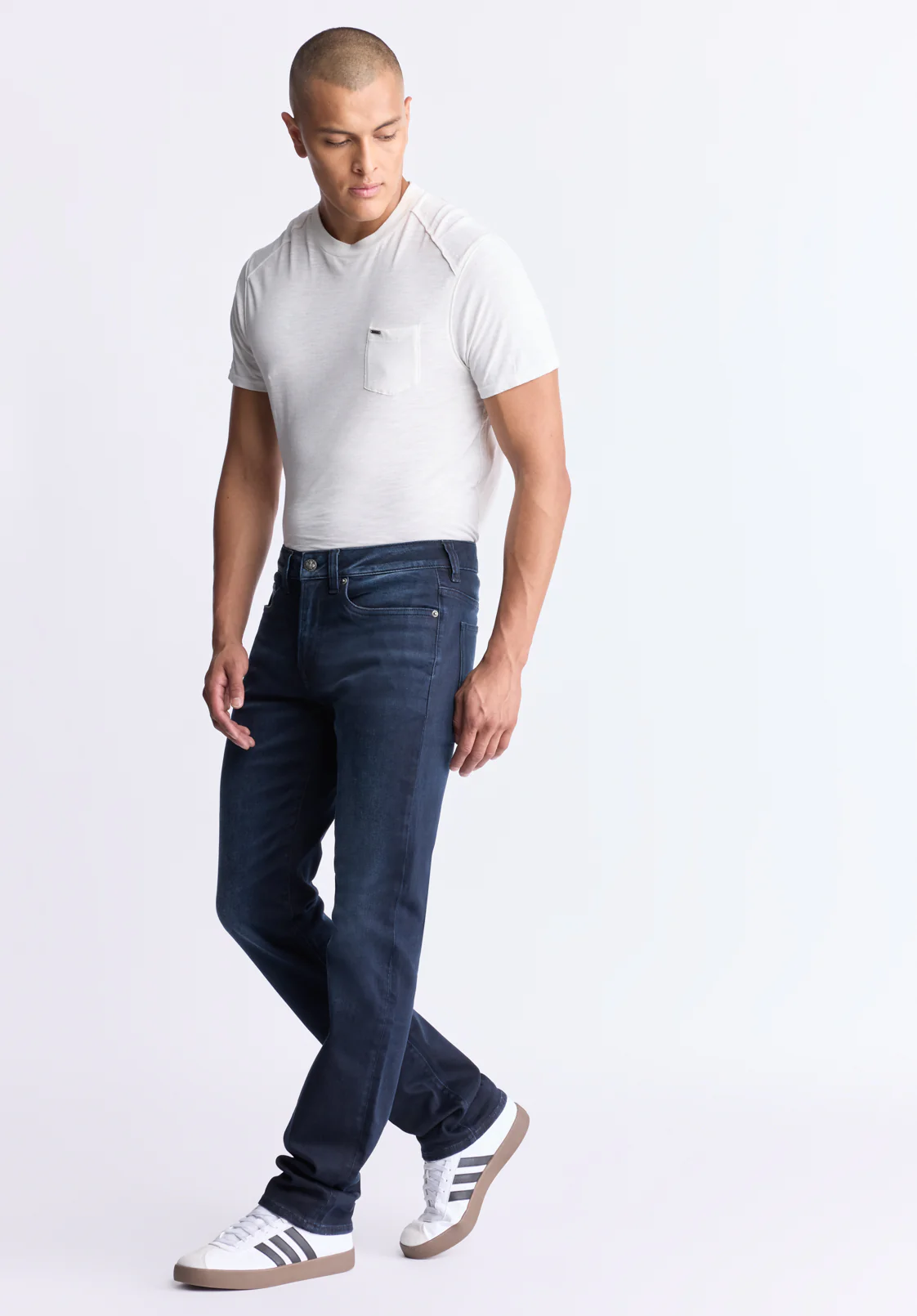 Six Men's Straight Jeans, Dark Antique - BM26013