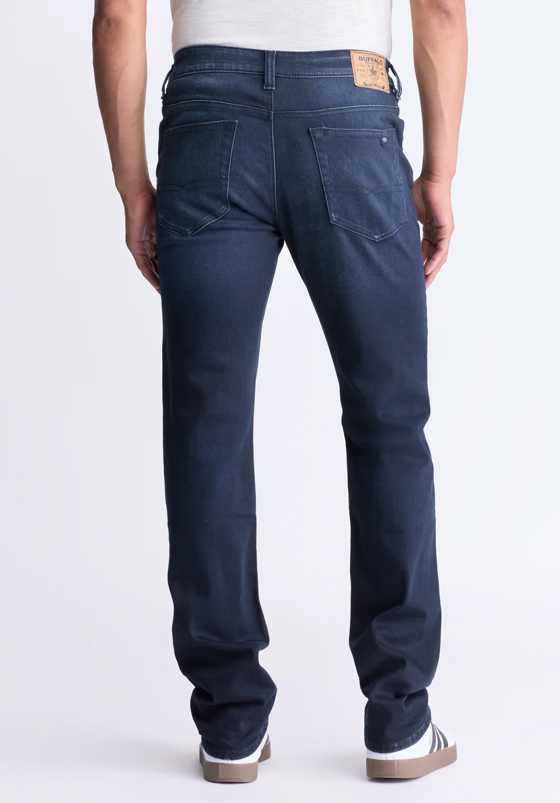 Six Men's Straight Jeans, Dark Antique - BM26013 - Image 3