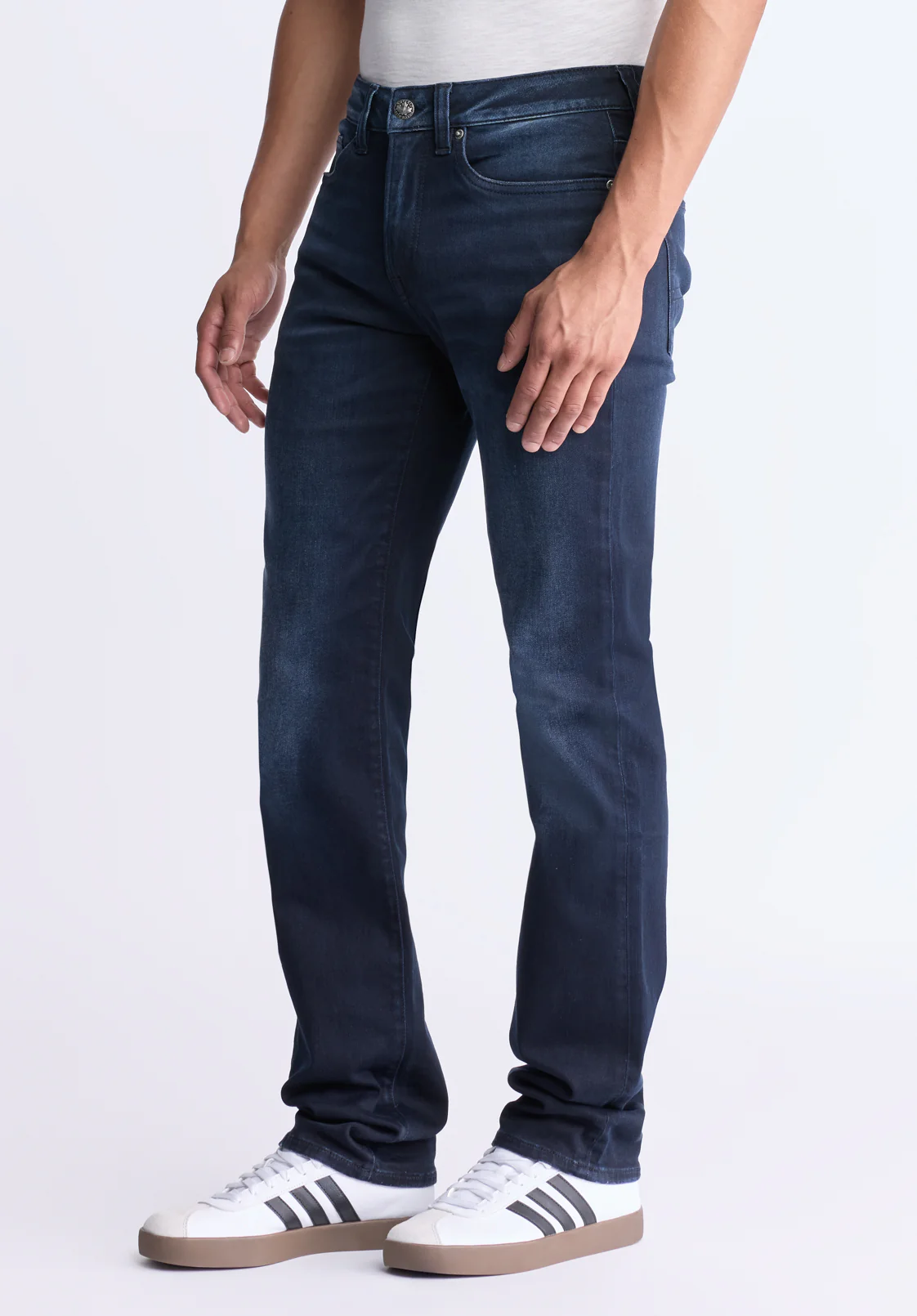 Six Men's Straight Jeans, Dark Antique - BM26013 - Image 4