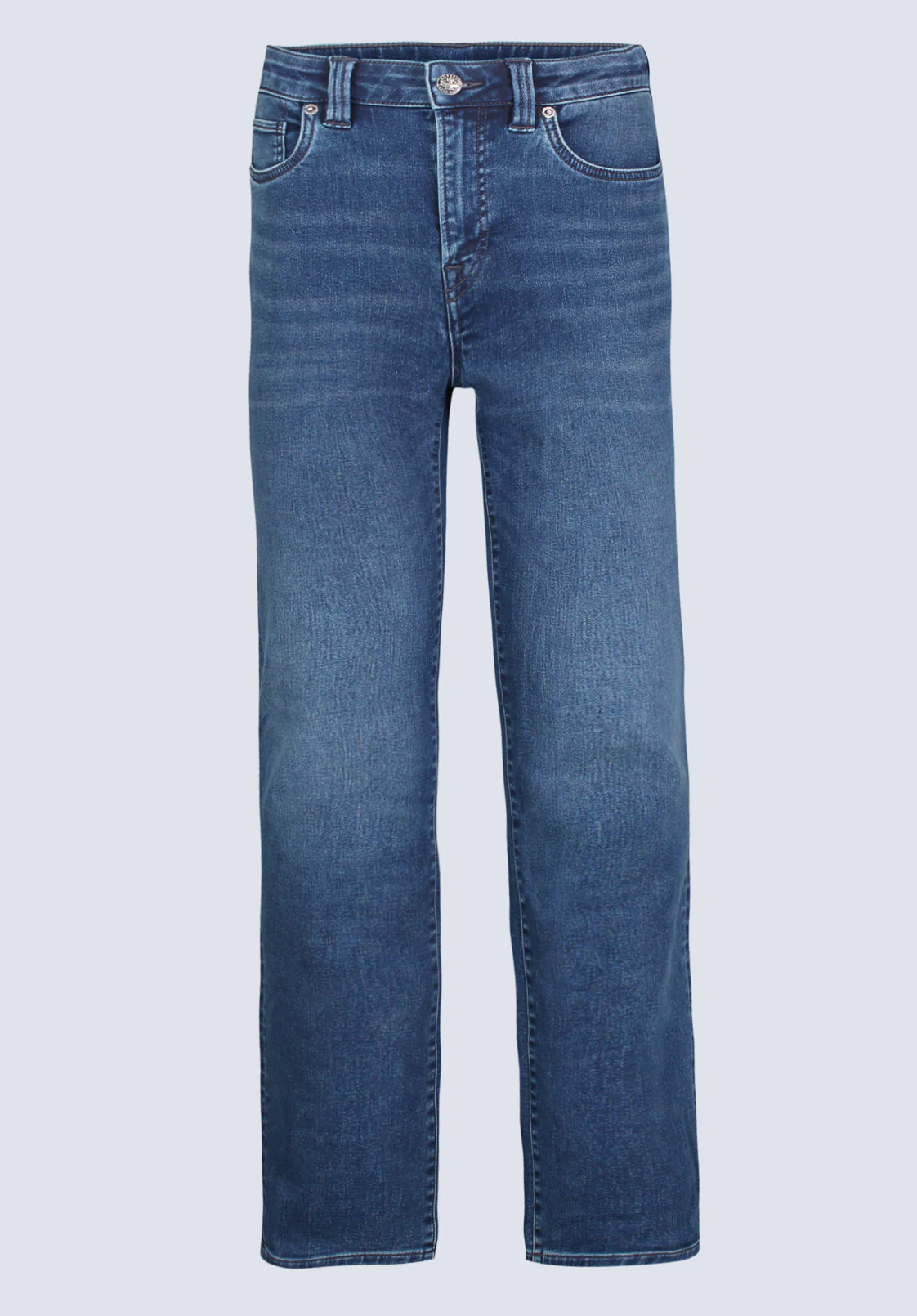 Six Men's Straight Freedom Flex Jeans, Whiskered - BM26018 - Image 6