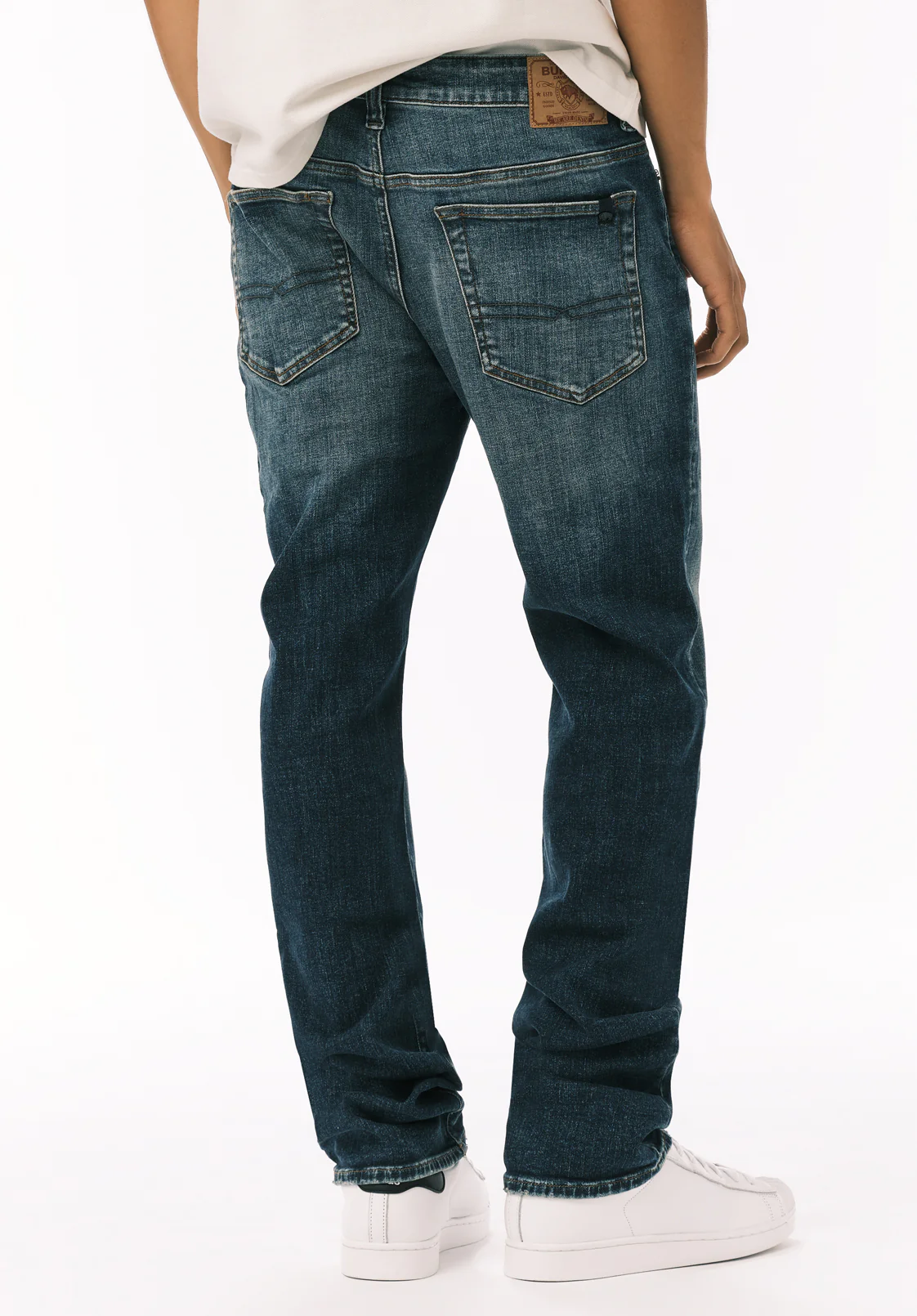 Six Men's Straight Jeans, Contrast Antique - BM26186 - Image 4