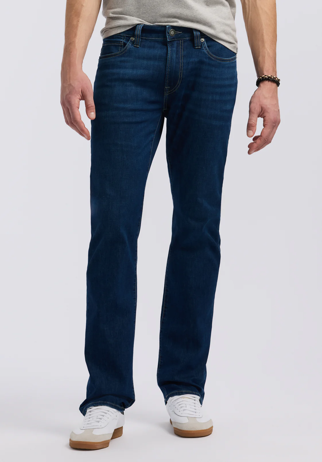 Six Men's Straight Jeans, Authentic Worked - BM26080 - Image 2