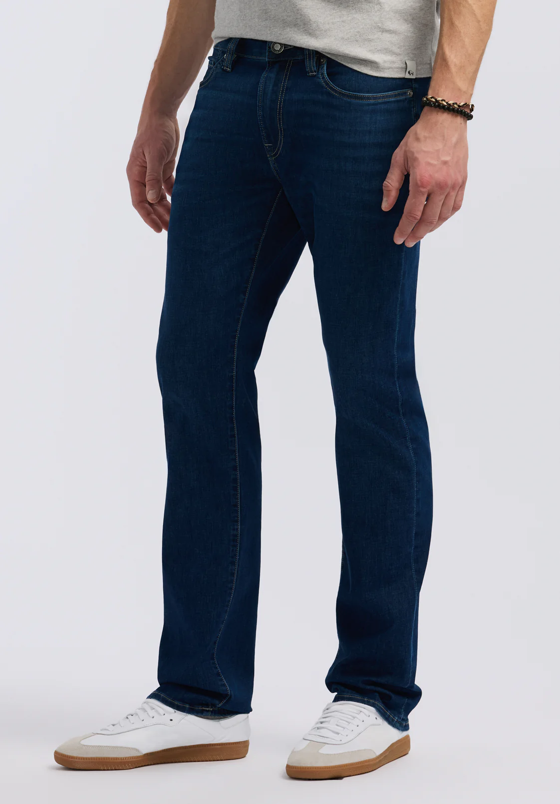 Six Men's Straight Jeans, Authentic Worked - BM26080 - Image 3