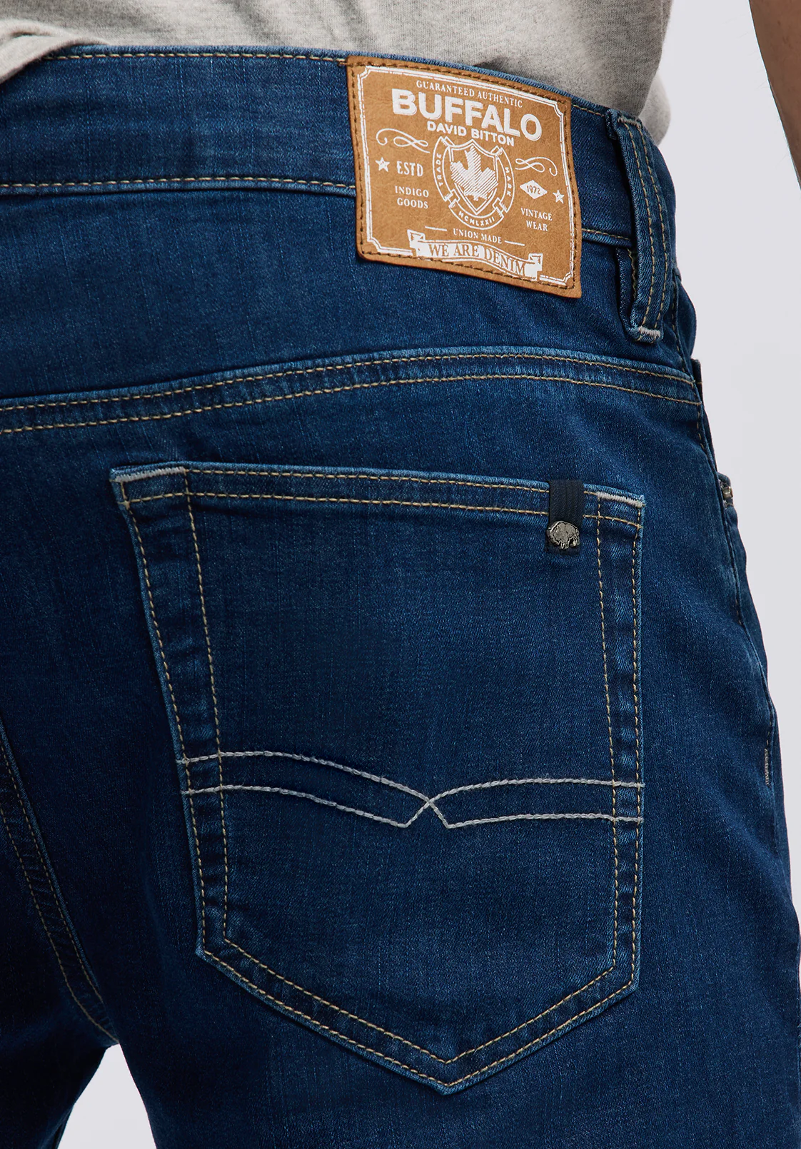 Six Men's Straight Jeans, Authentic Worked - BM26080 - Image 5