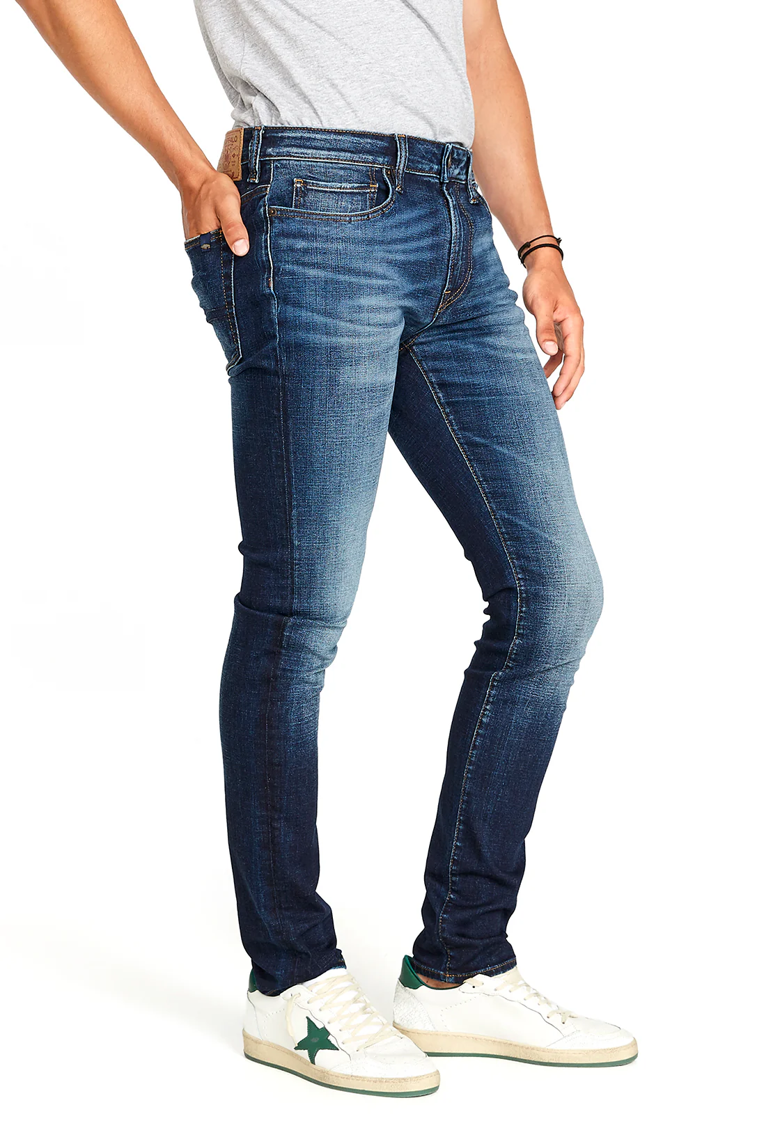 Max Men's Skinny Jeans, Light Medium - BM22586 - Image 4