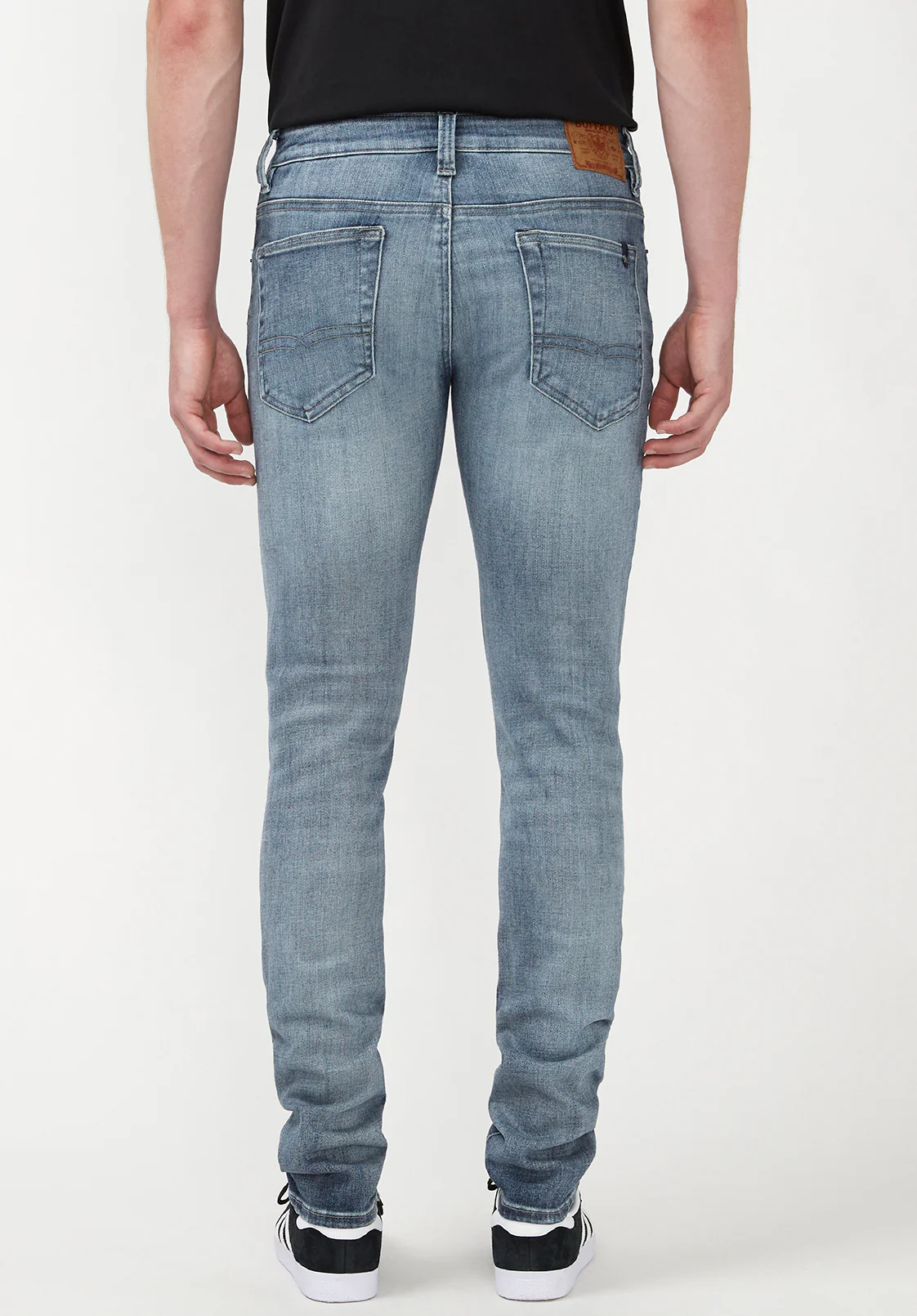 Max Men's Skinny Jeans, Whiskered and Contrasted - BM22590 - Image 3
