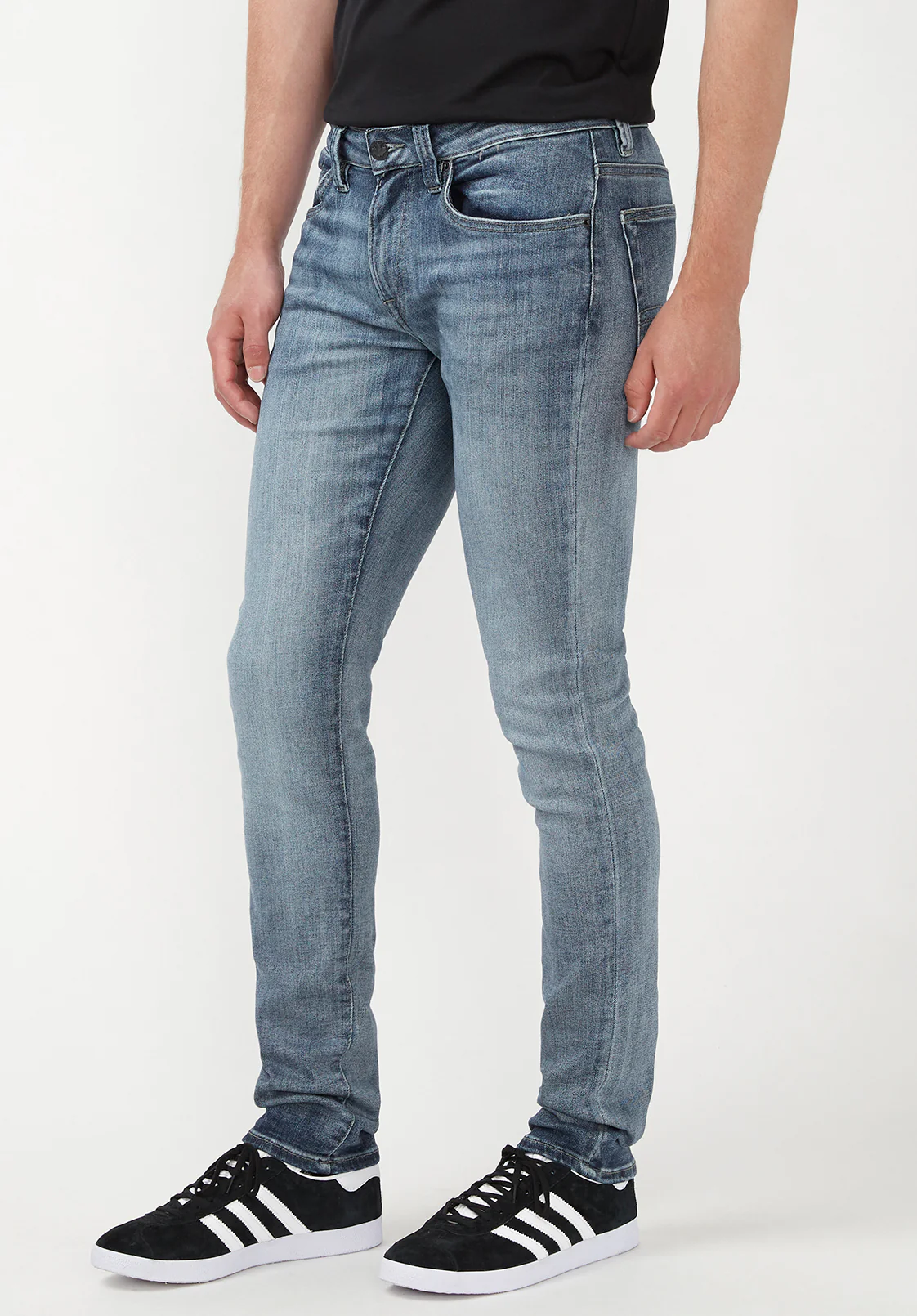 Max Men's Skinny Jeans, Whiskered and Contrasted - BM22590 - Image 4