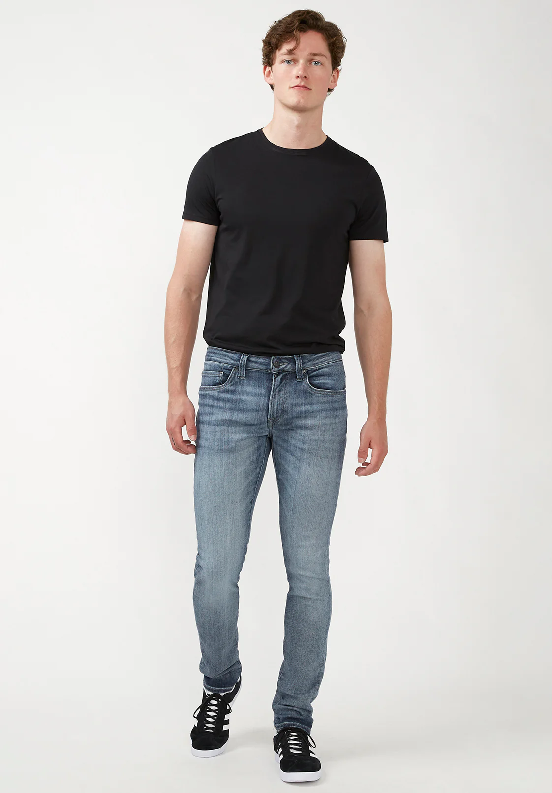 Max Men's Skinny Jeans, Whiskered and Contrasted - BM22590 - Image 5