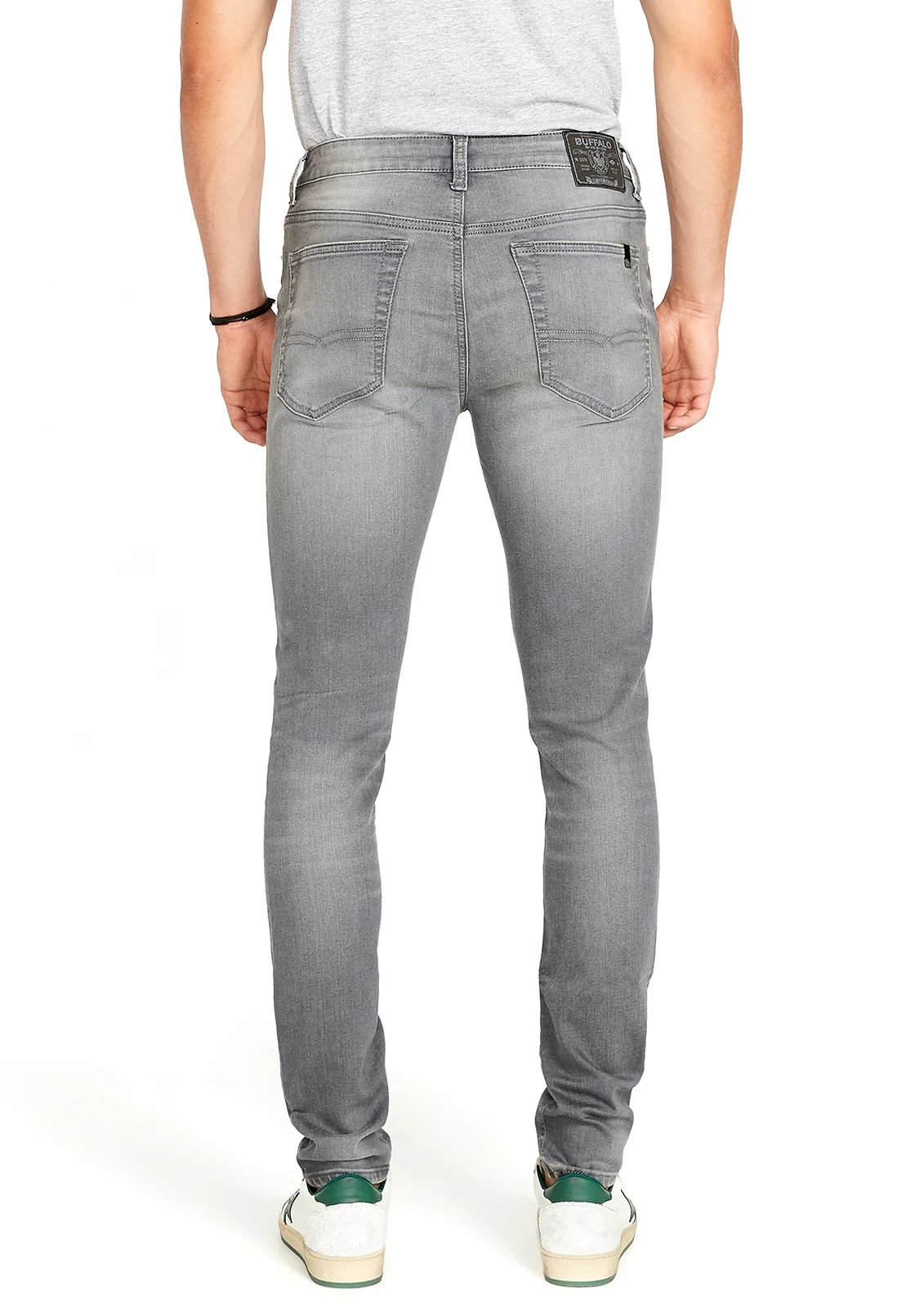 Max Men's Skinny Jeans, Grey Sanded - BM22592 - Image 3