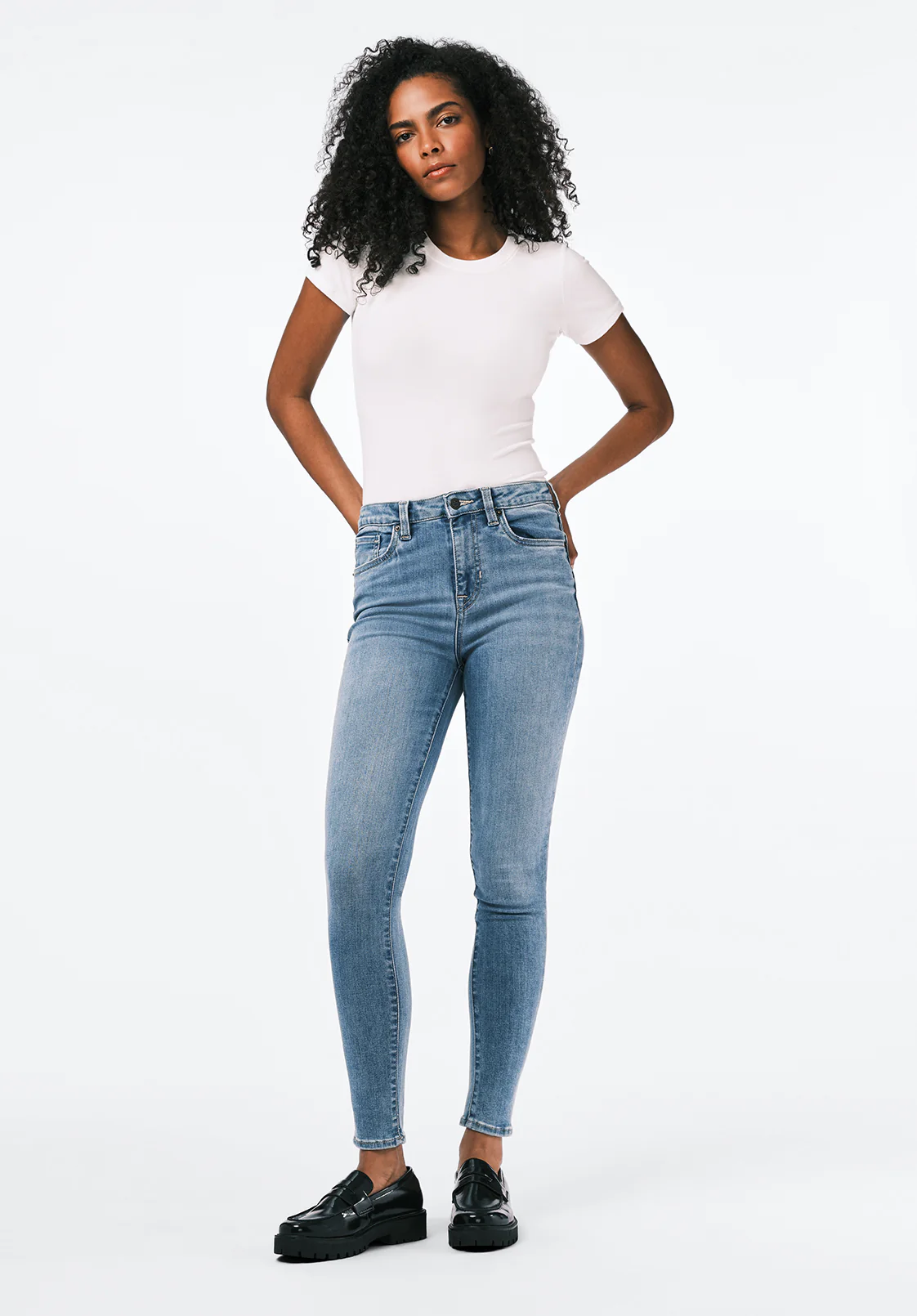 Skylar Women's High Rise Skinny Jeans, Light Vintage - BL15659