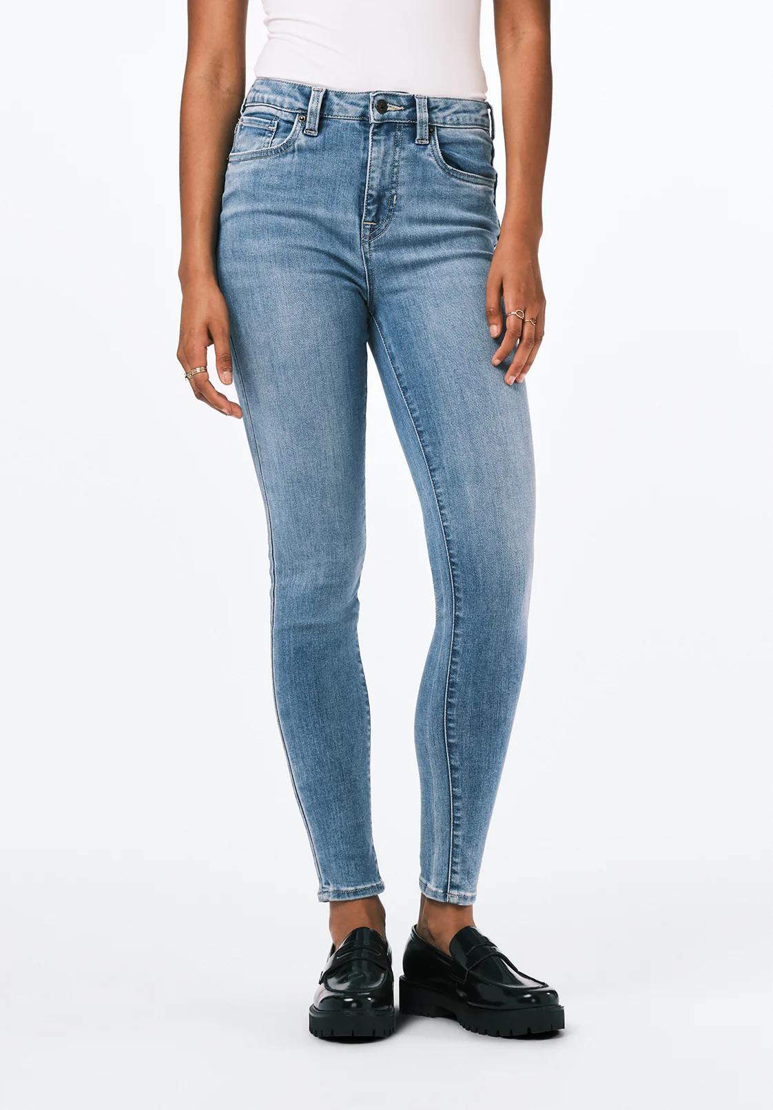 Skylar Women's High Rise Skinny Jeans, Light Vintage - BL15659 - Image 2