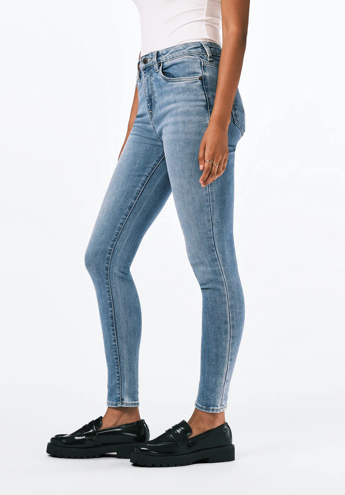 Skylar Women's High Rise Skinny Jeans, Light Vintage - BL15659 - Image 3