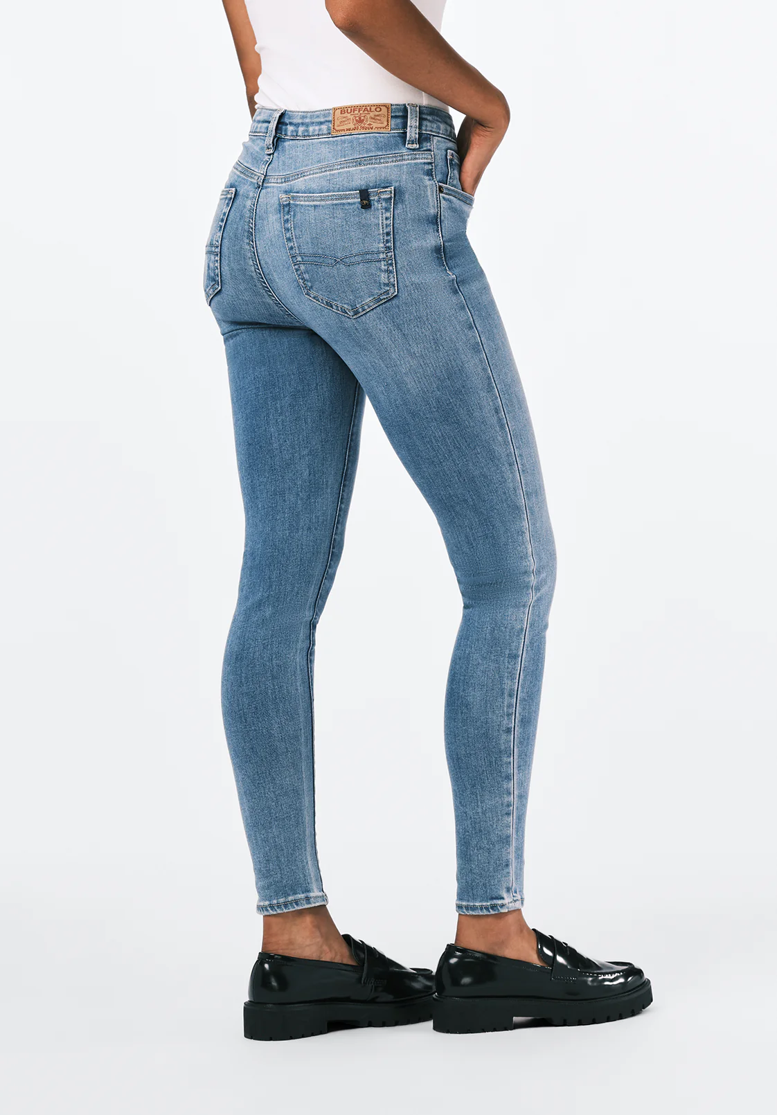 Skylar Women's High Rise Skinny Jeans, Light Vintage - BL15659 - Image 4