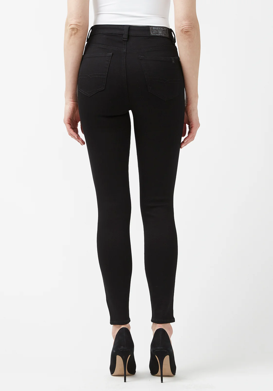 Skylar Women's High Rise Skinny Jeans, Black - BL15663 - Image 3