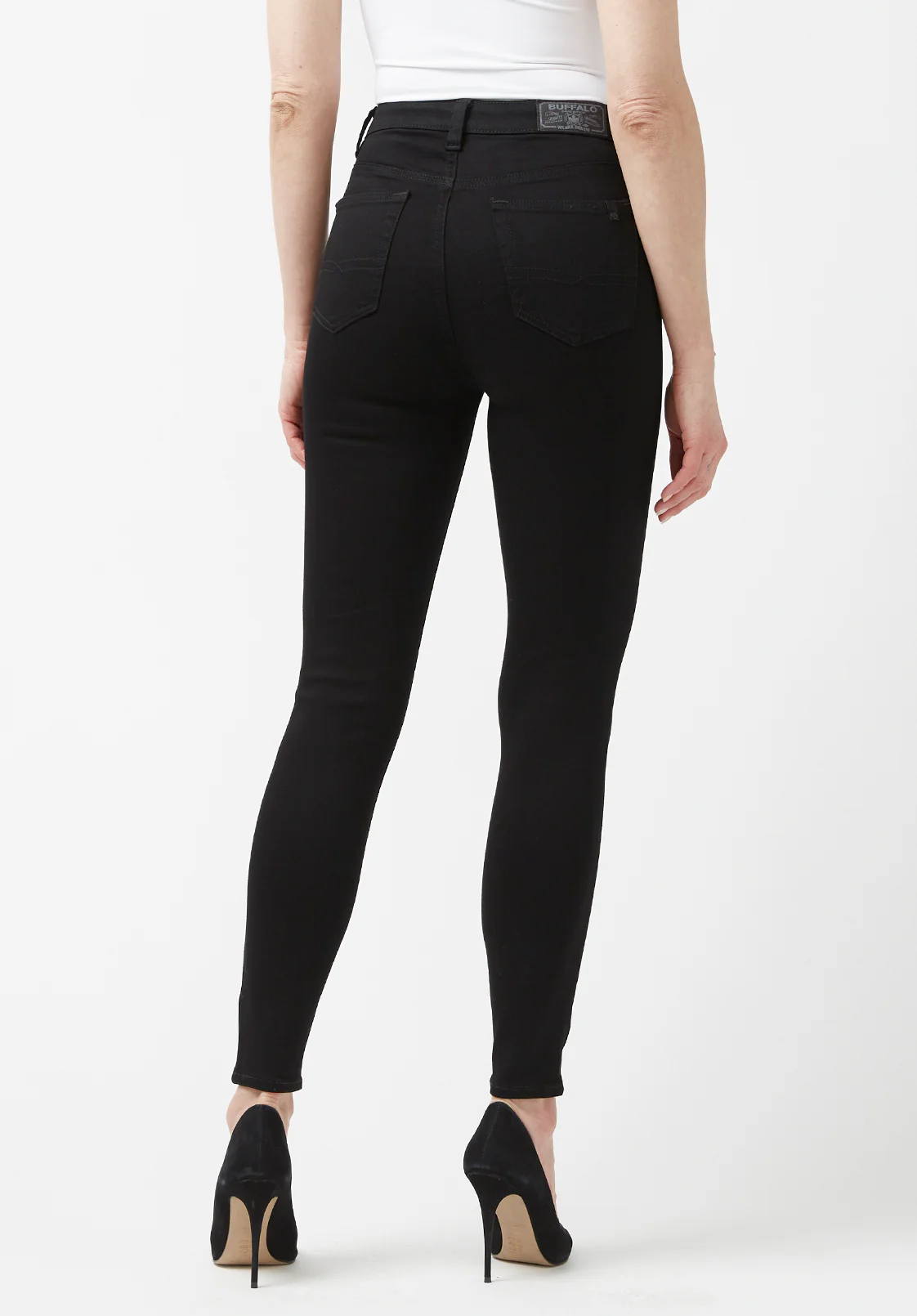 Skylar Women's High Rise Skinny Jeans, Black - BL15663 - Image 7