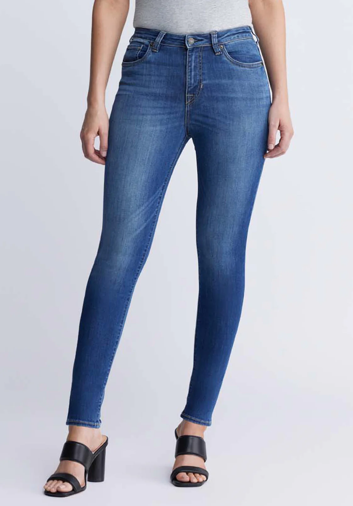 Skylar Women's High Rise Skinny Jeans, Indigo Wash - BL15675 - Image 2