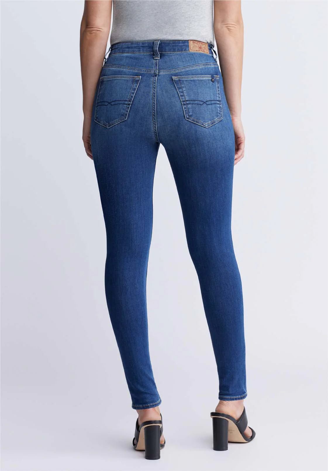 Skylar Women's High Rise Skinny Jeans, Indigo Wash - BL15675 - Image 4