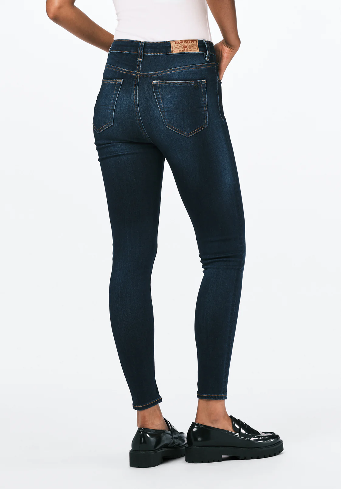 Skylar Women's High Rise Skinny Jeans, Night Rain - BL15703 - Image 4