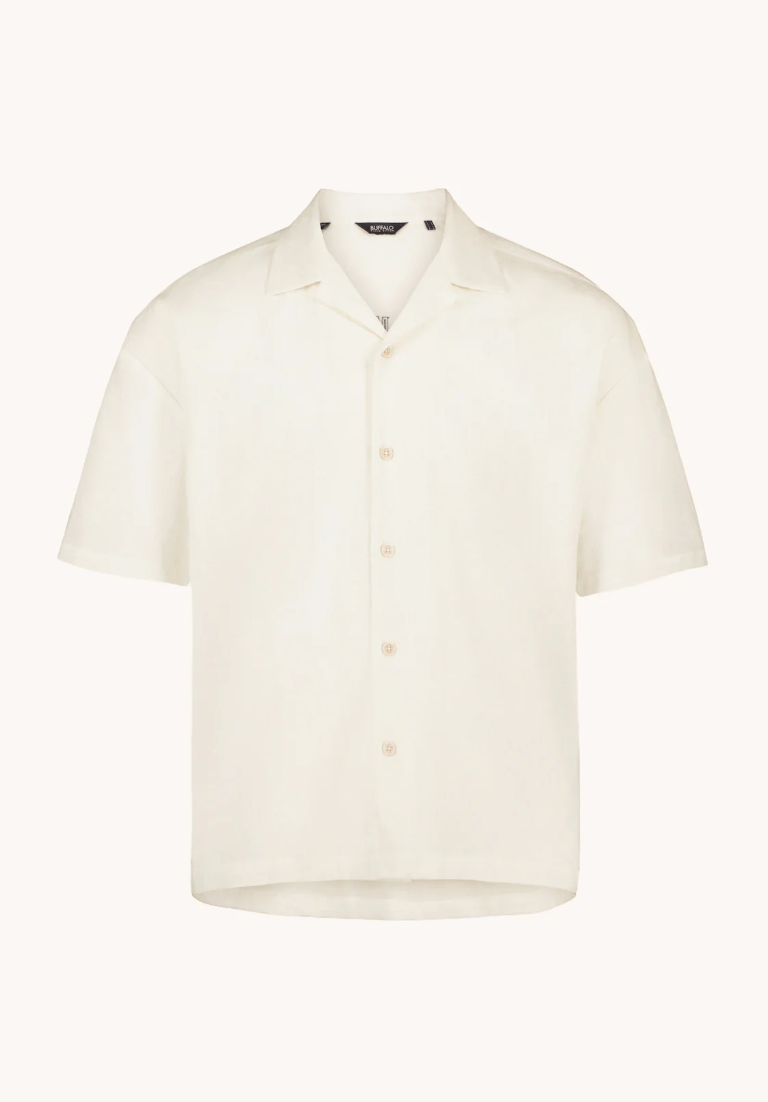 Slate Men's Short Sleeve Tropical Back Graphic Shirt, Milk - BM24897 - Image 5