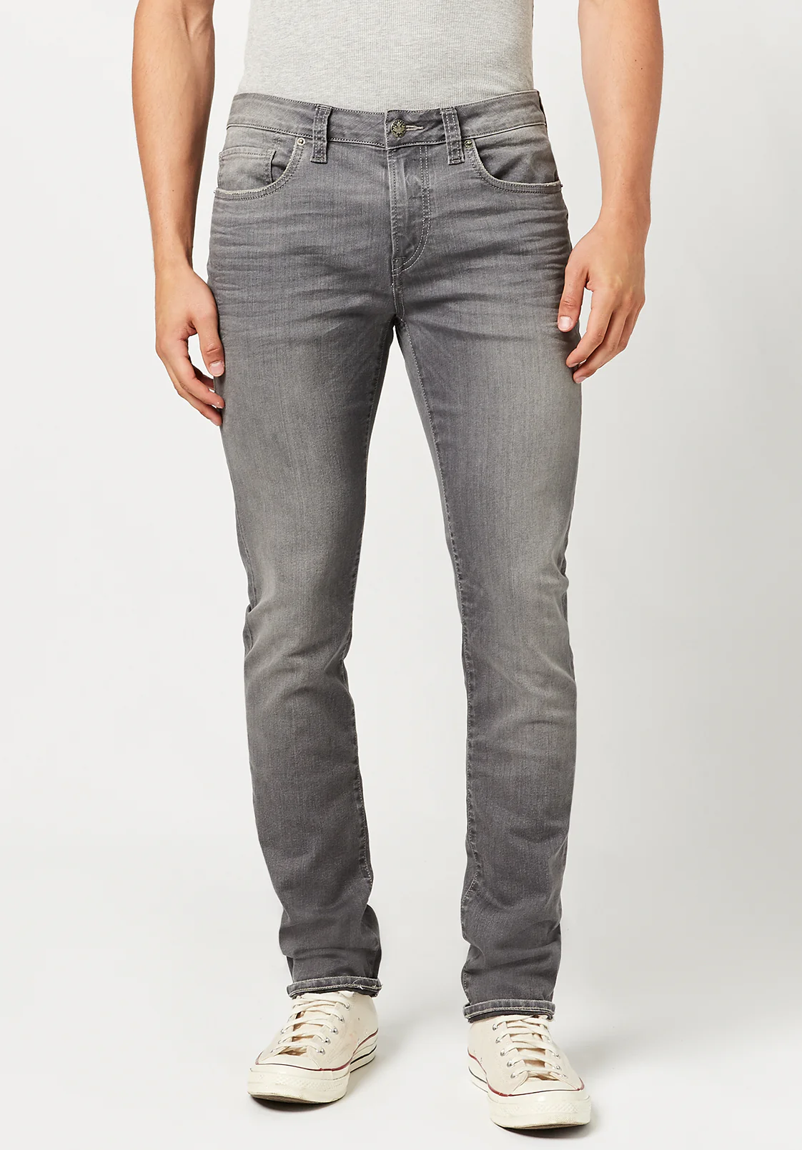Ash Men's Slim Jeans, Grey Sanded - BM22721 - Image 2